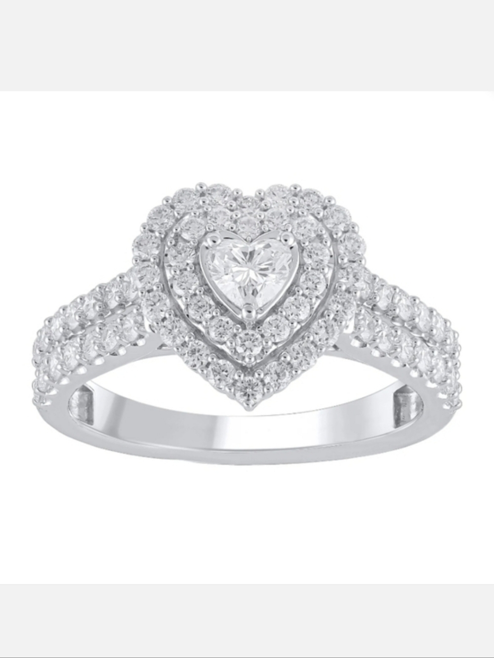 1ct Heart Shaped Diamond Ring Sz 7 NWT